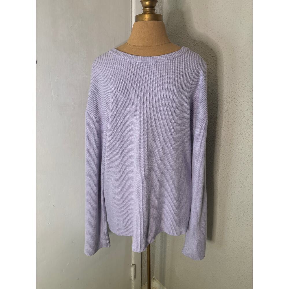 The Drop Purple Crewneck Pullover Long Sleeve Sweater M NEW Pastel Casual Comfy